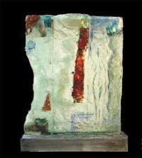 Glasrelief von Norbert Marten, Galerie Mandos-Feldmann