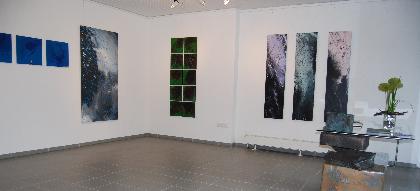 Ausstellung "Weather Report", Malerei von Marion Angulanza, geb. in Oldenburg in Galerie Mandos-Feldmann in Westerstede / Oldenburg